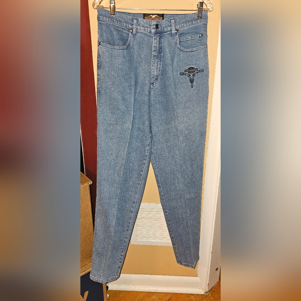 Vintage Harley Davidson Women’s Blue Jeans  SZ 12